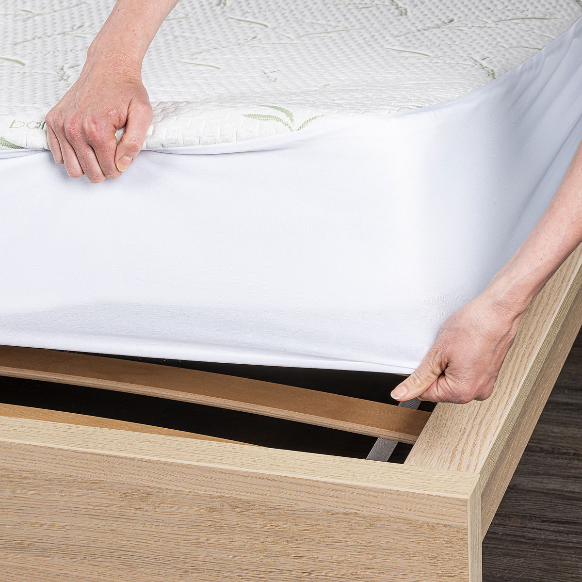 Bamboo Nepropustný chránič matrace s lemem, 60 x 120 cm – obrázok 4