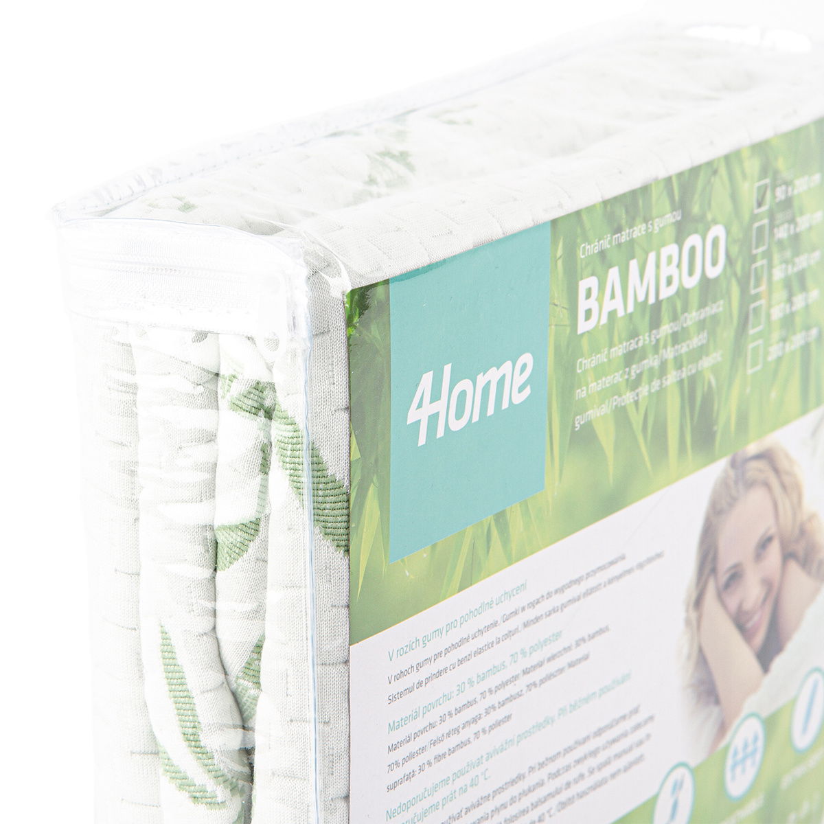 Bamboo Nepropustný chránič matrace s lemem, 60 x 120 cm – obrázok 9
