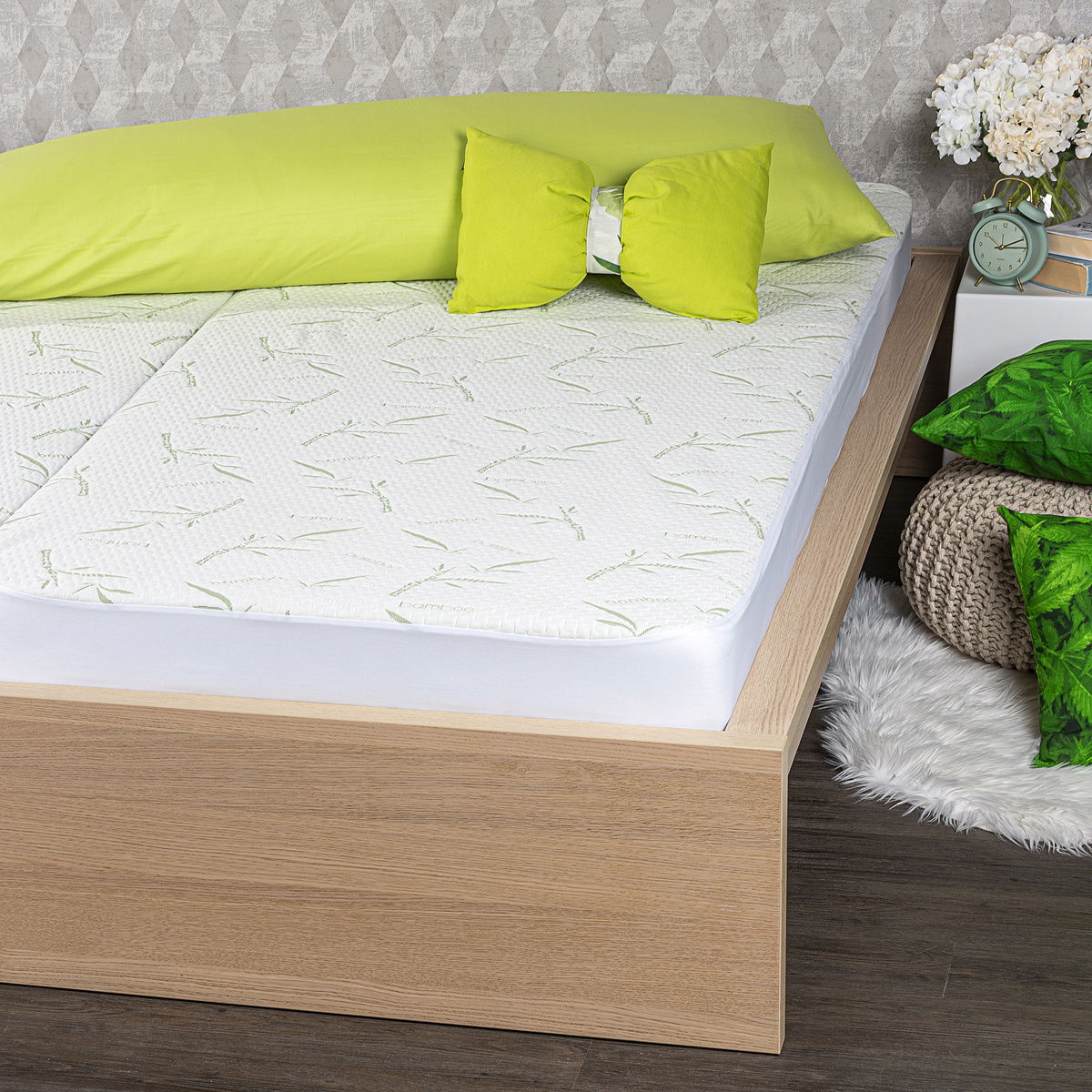Bamboo Nepropustný chránič matrace s lemem, 60 x 120 cm – obrázok 7