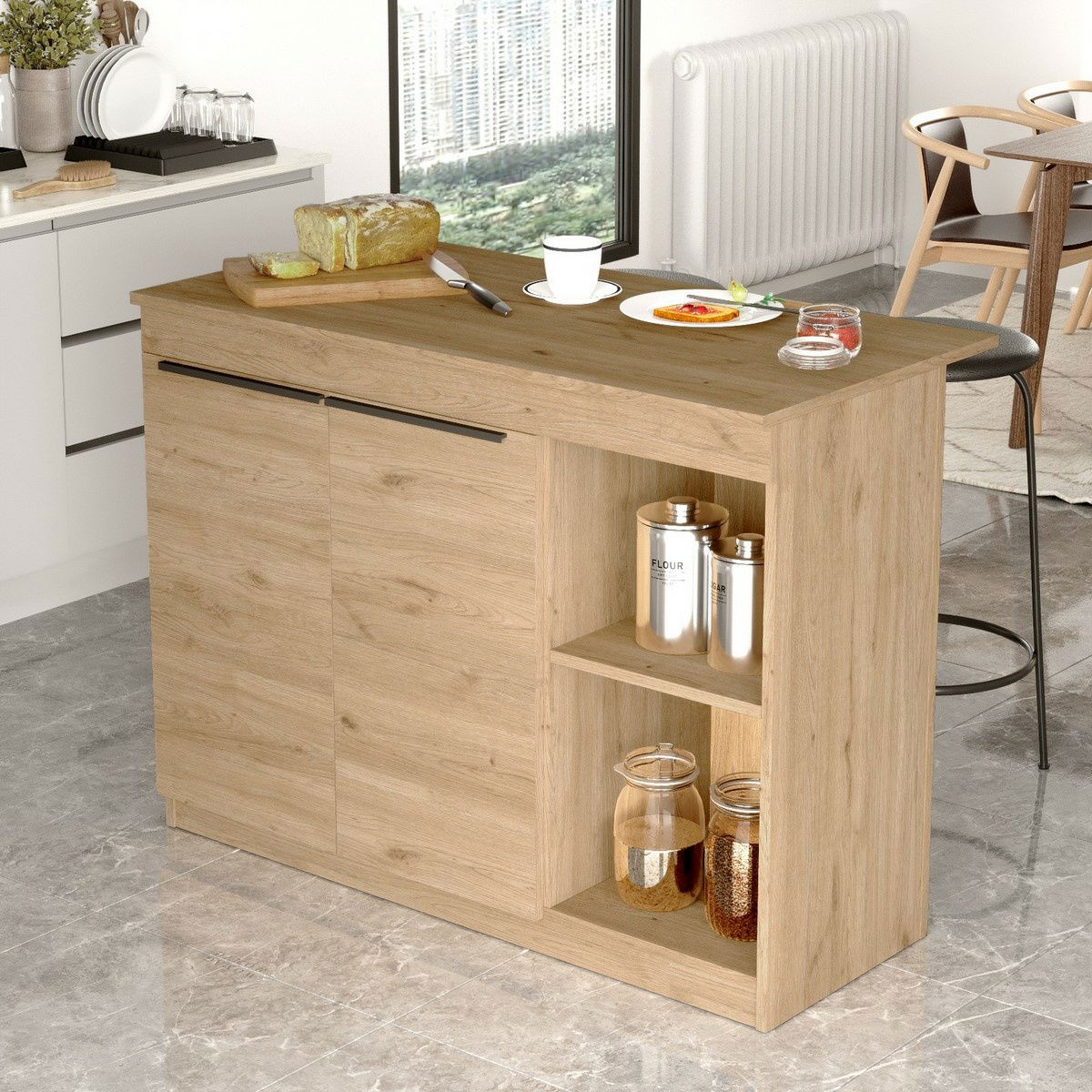Barový stůl Mona 2 Oak – obrázok 4