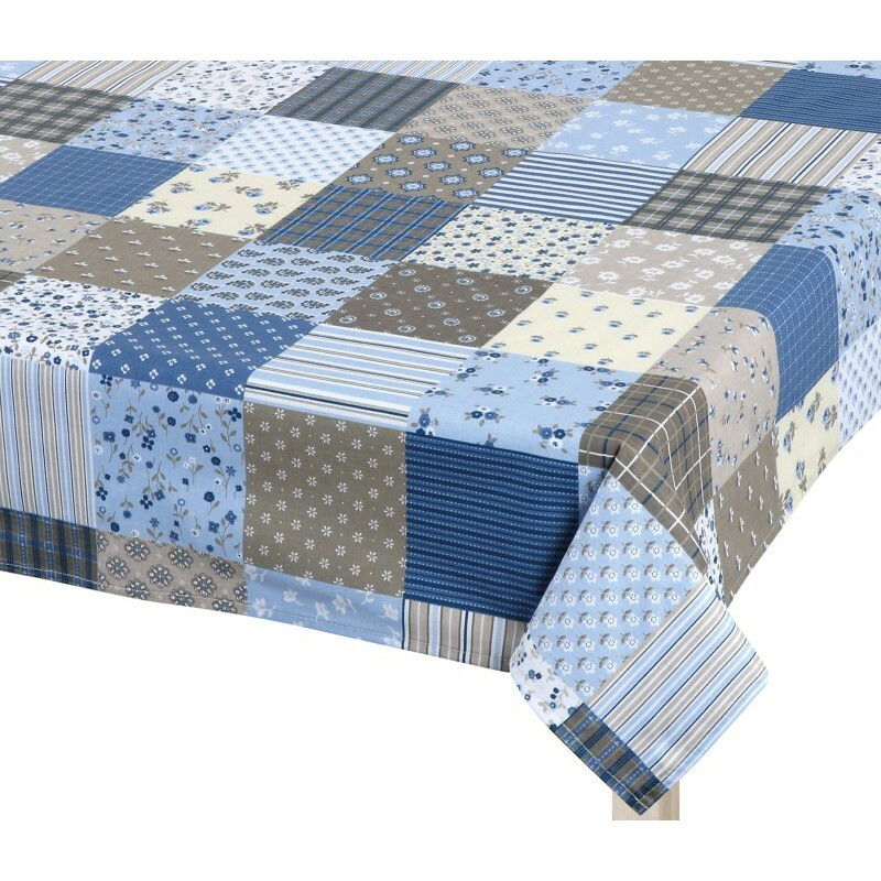 Bellatex Ubrus Adéla Patchwork modrá, 120 x 140 cm, 120 x 140 cm – obrázok 2