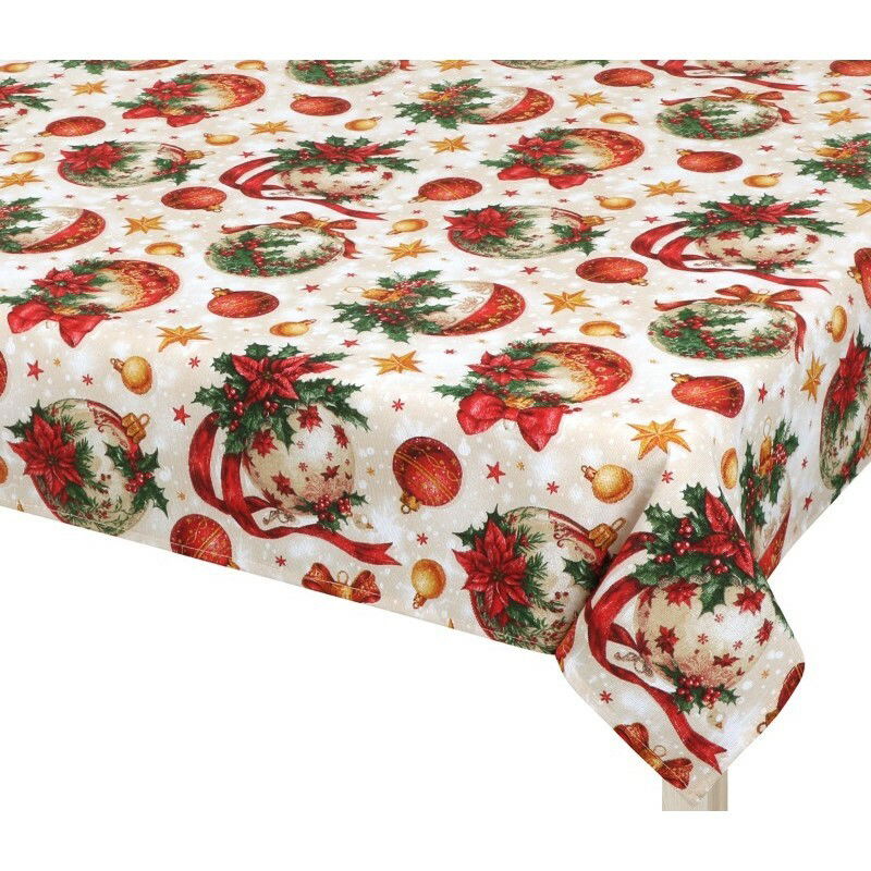 Bellatex Ubrus Vánoční ozdoby, 100 x 100 cm, 100 x 100 cm
