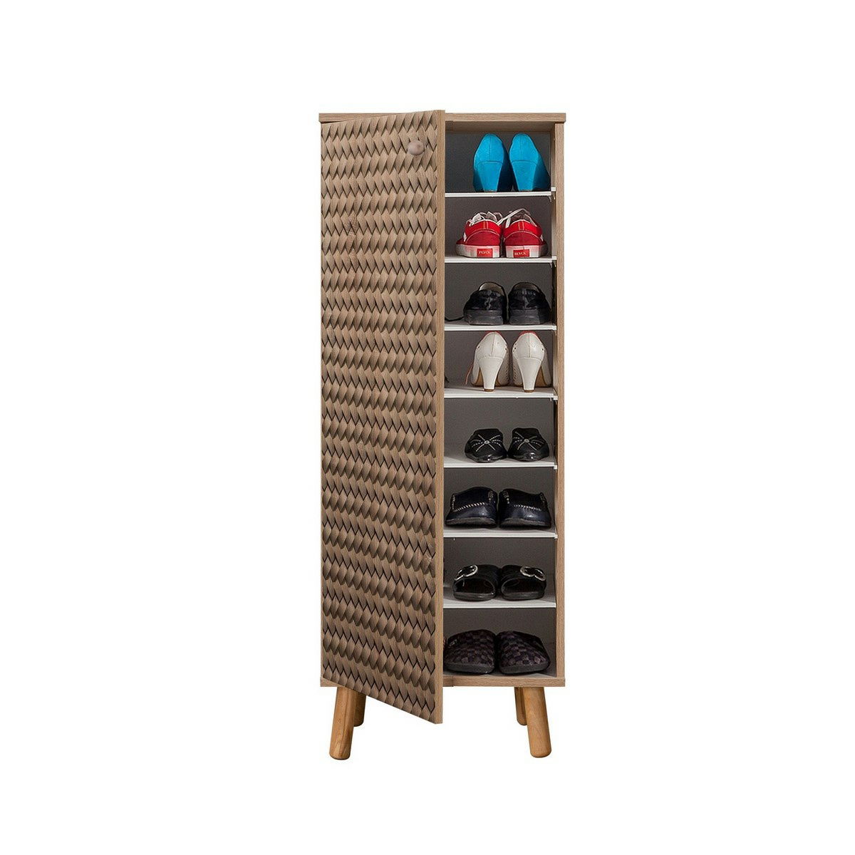 Botník Mega Sonoma Oak Ratan – obrázok 2