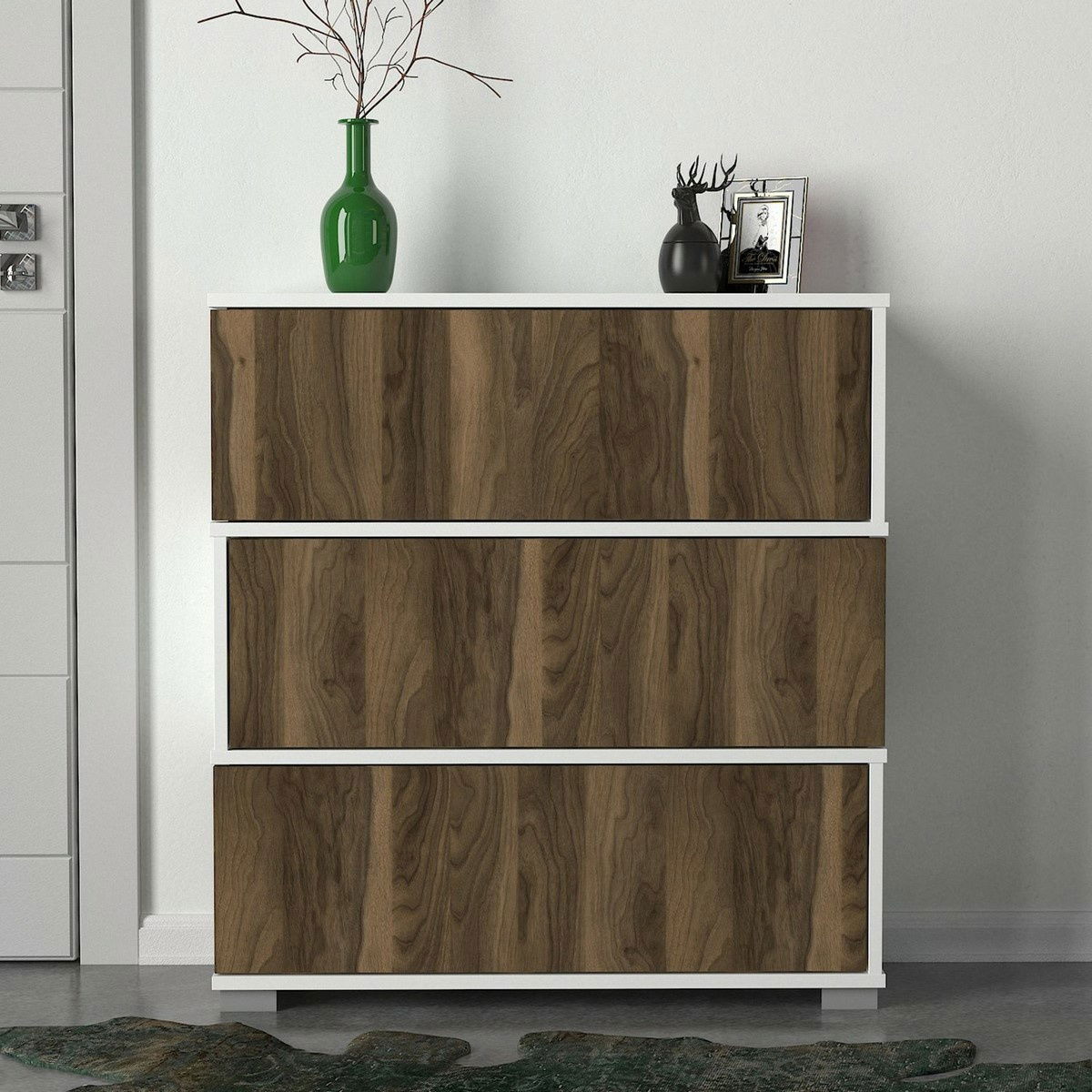 Botník Napolyon White and Walnut – obrázok 6