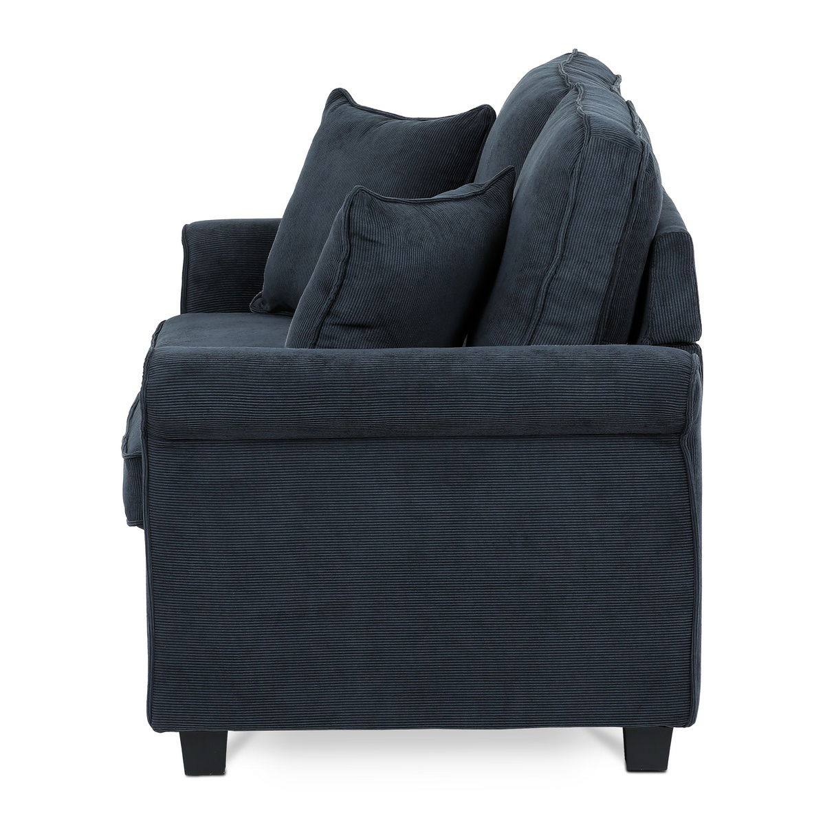 Dvoumístná pohovka ASB-4170 BLUE2, manžestr, modrá – obrázok 3
