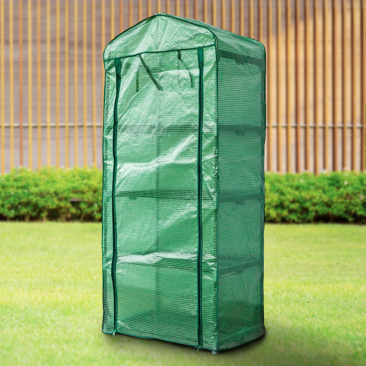 Happy Green Foliovník s policemi, 69 x 50 x 160 cm – obrázok 5