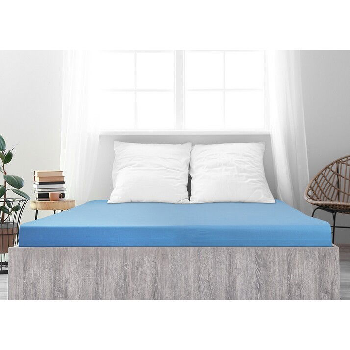jersey prostěradlo Ideál nebesky modrá, 90 x 200 cm – obrázok 2