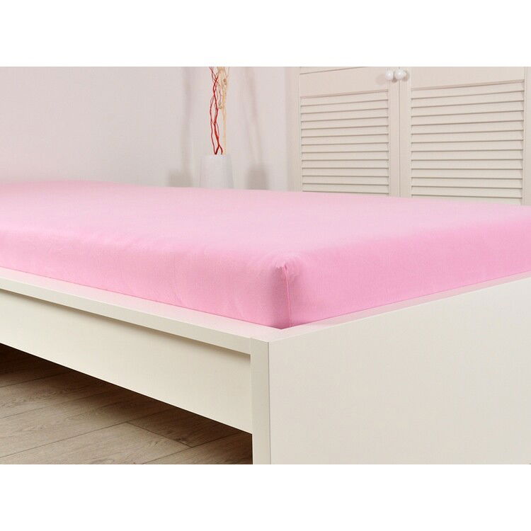 jersey prostěradlo Ideál růžová, 160 x 200 cm – obrázok 3