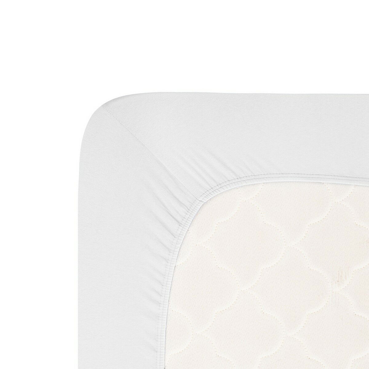 jersey prostěradlo Lycra bílá, 100 x 200 cm – obrázok 3