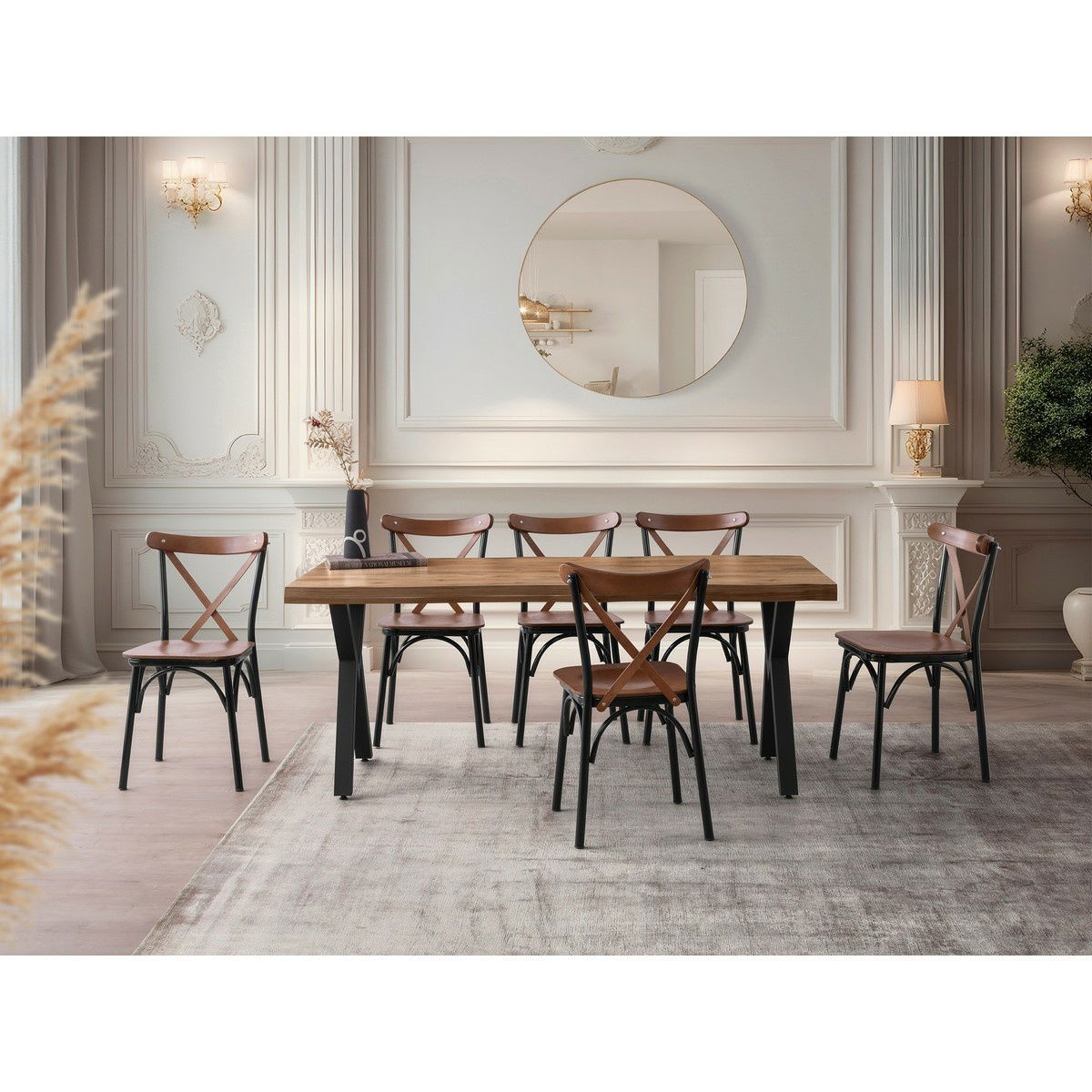 Jídelní stůl Gala Walnut – obrázok 6