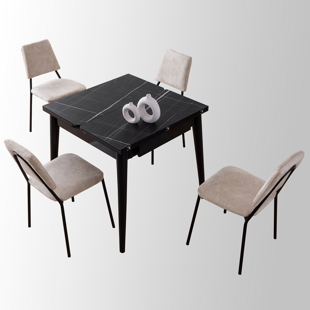 Jídelní stůl Totem Black Marble – obrázok 11