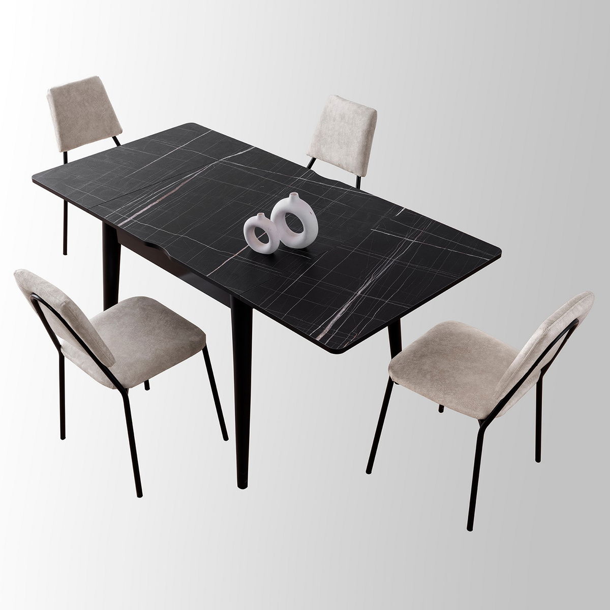 Jídelní stůl Totem Black Marble – obrázok 10