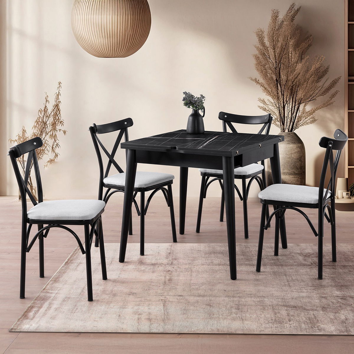 Jídelní stůl Totem Black Marble – obrázok 16