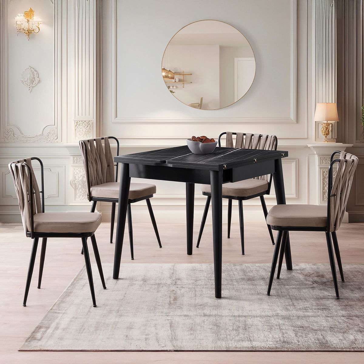 Jídelní stůl Totem Black Marble – obrázok 14