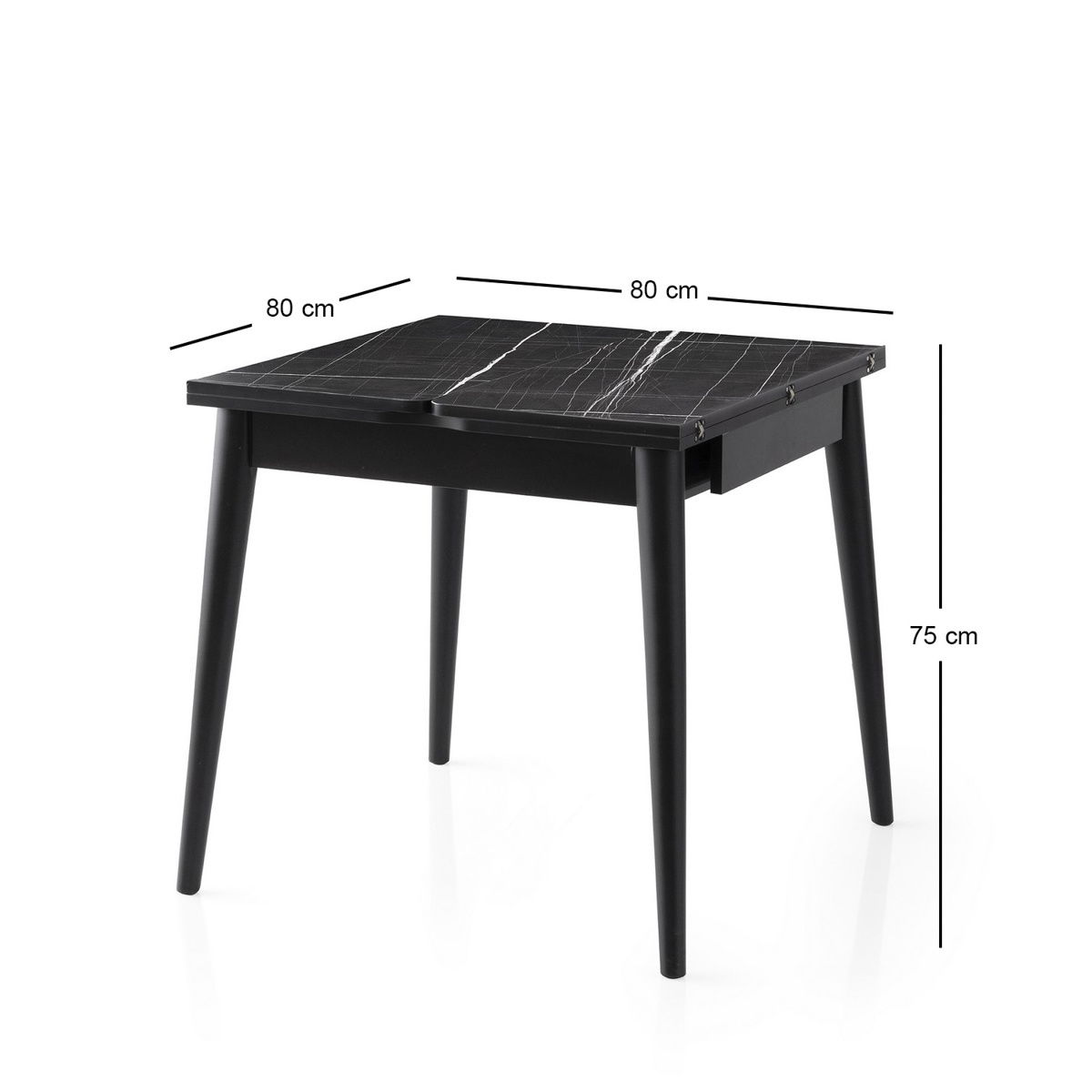 Jídelní stůl Totem Black Marble – obrázok 17