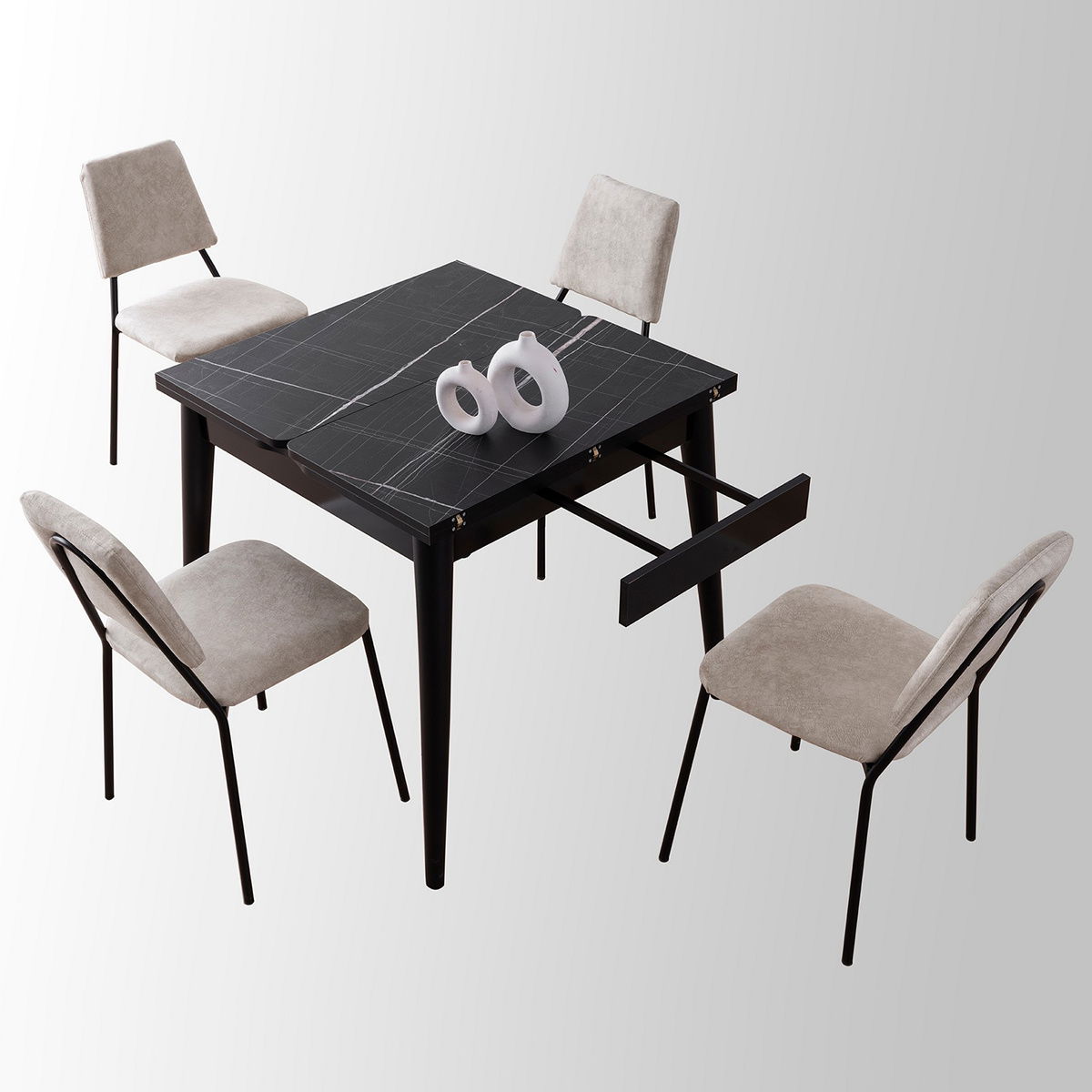 Jídelní stůl Totem Black Marble – obrázok 12