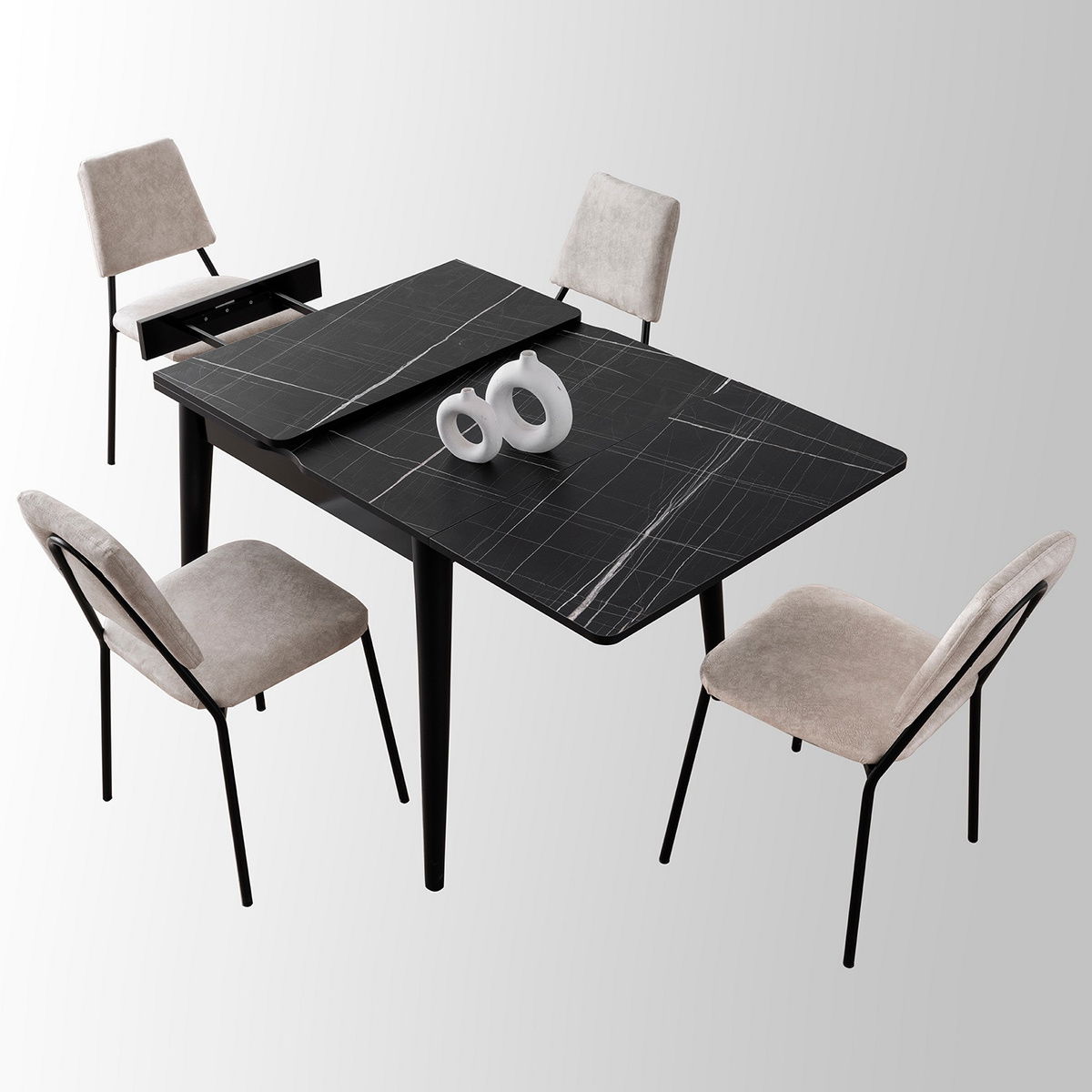 Jídelní stůl Totem Black Marble – obrázok 13