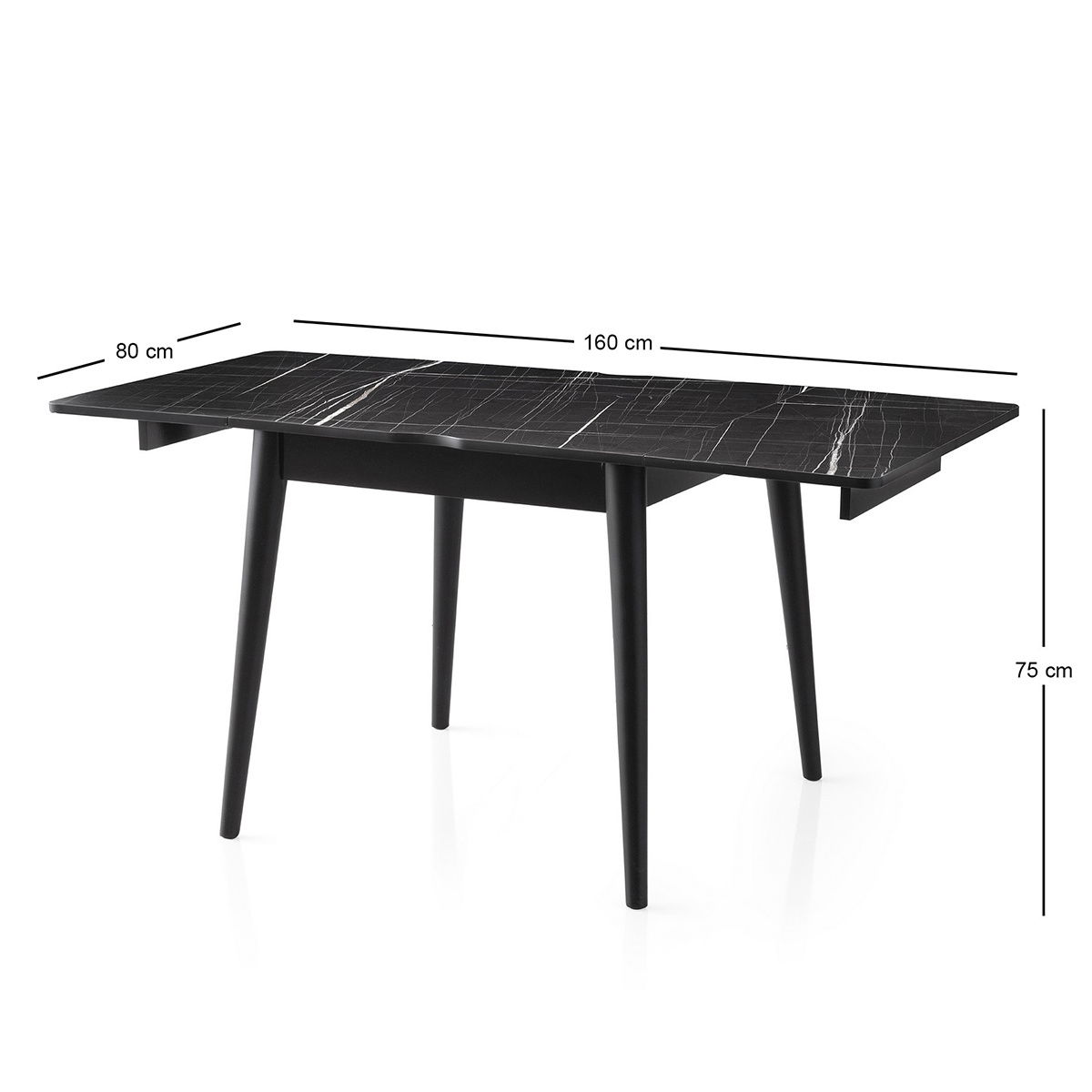 Jídelní stůl Totem Black Marble – obrázok 18