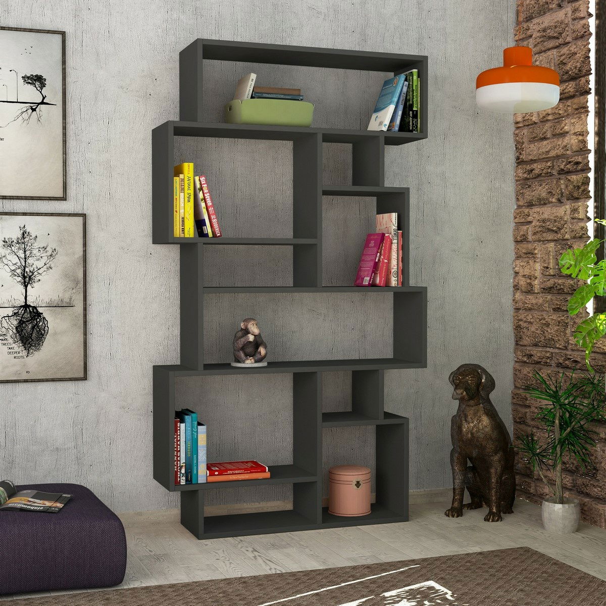Knihovna Karmato Anthracite – obrázok 2