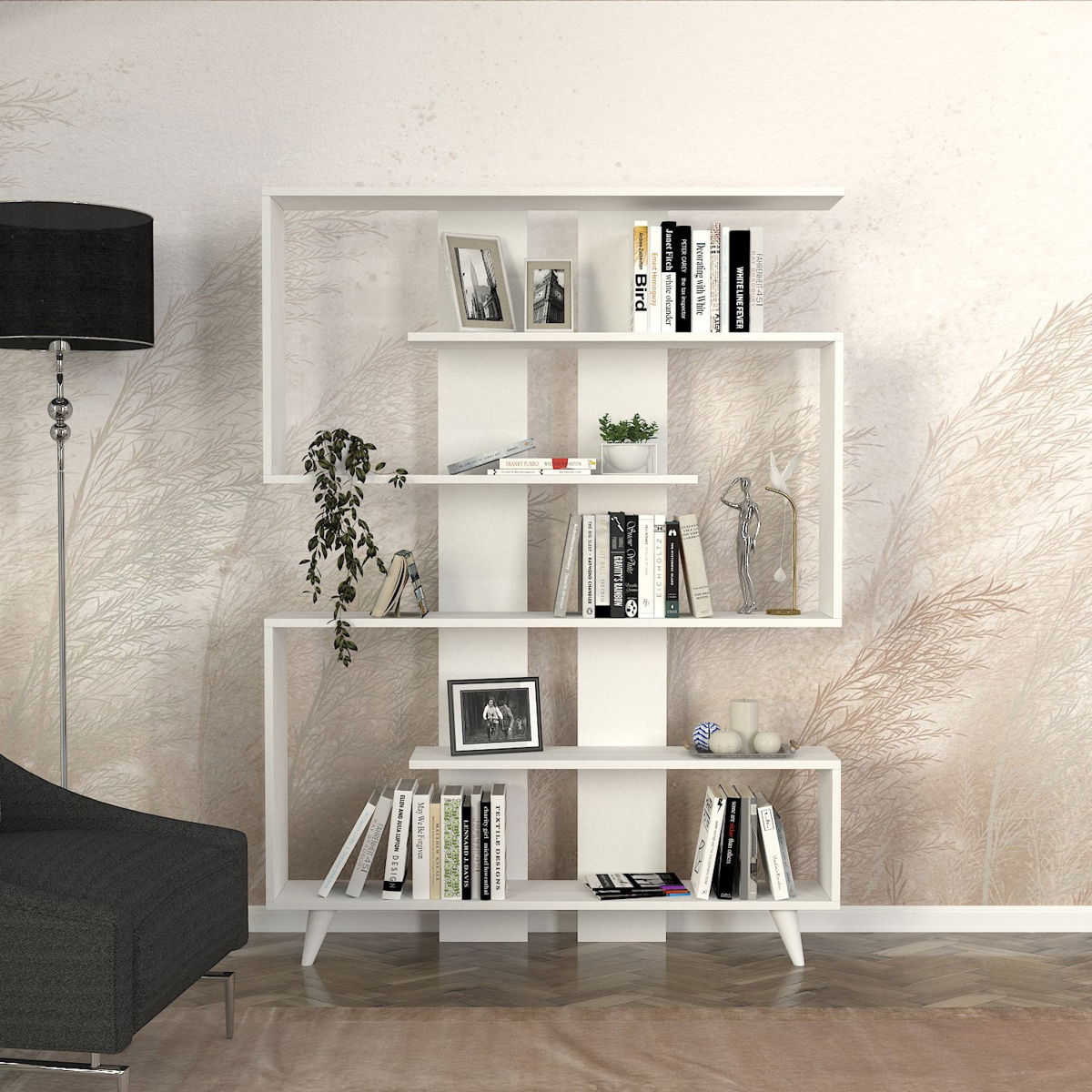 Knihovna Rain White – obrázok 4