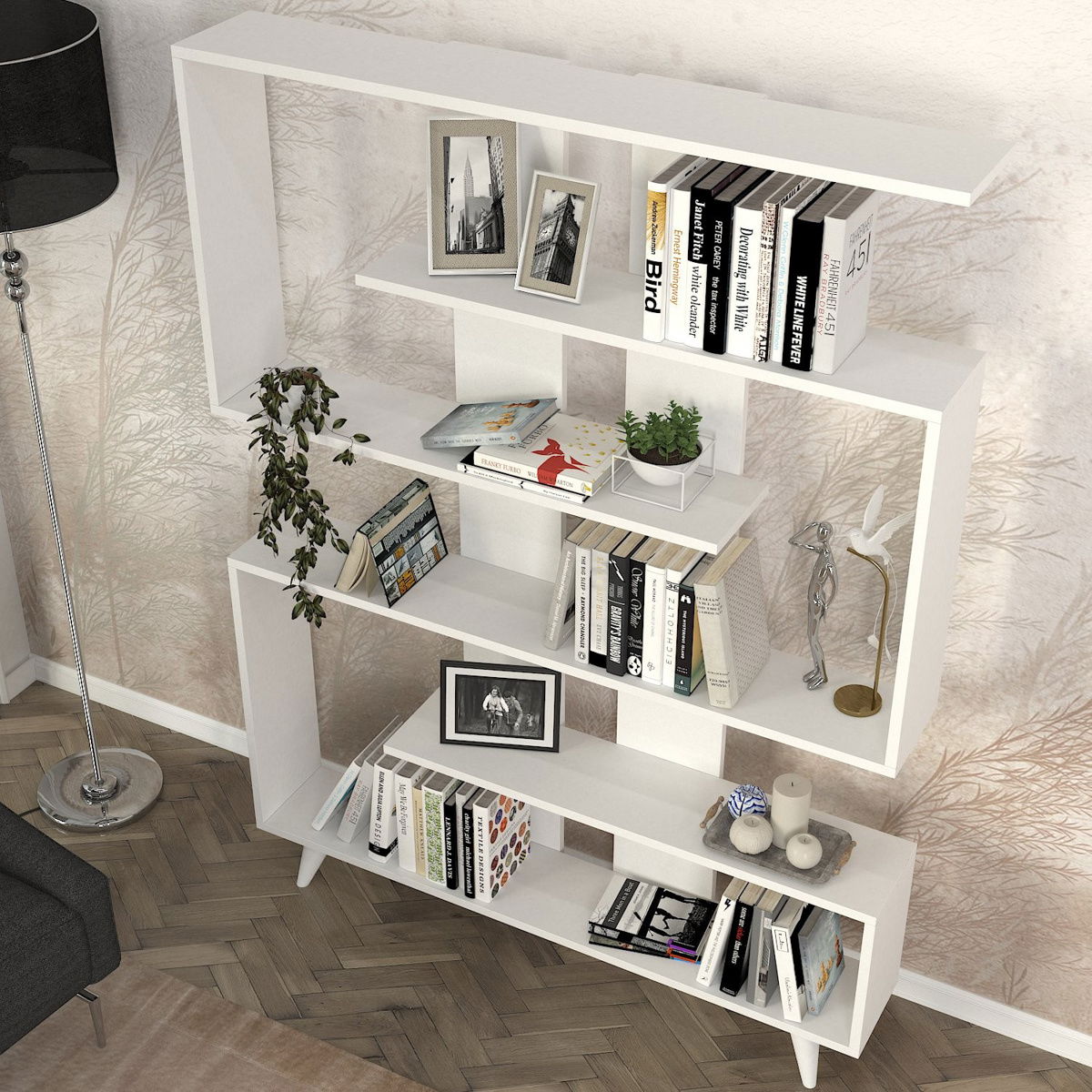 Knihovna Rain White – obrázok 6