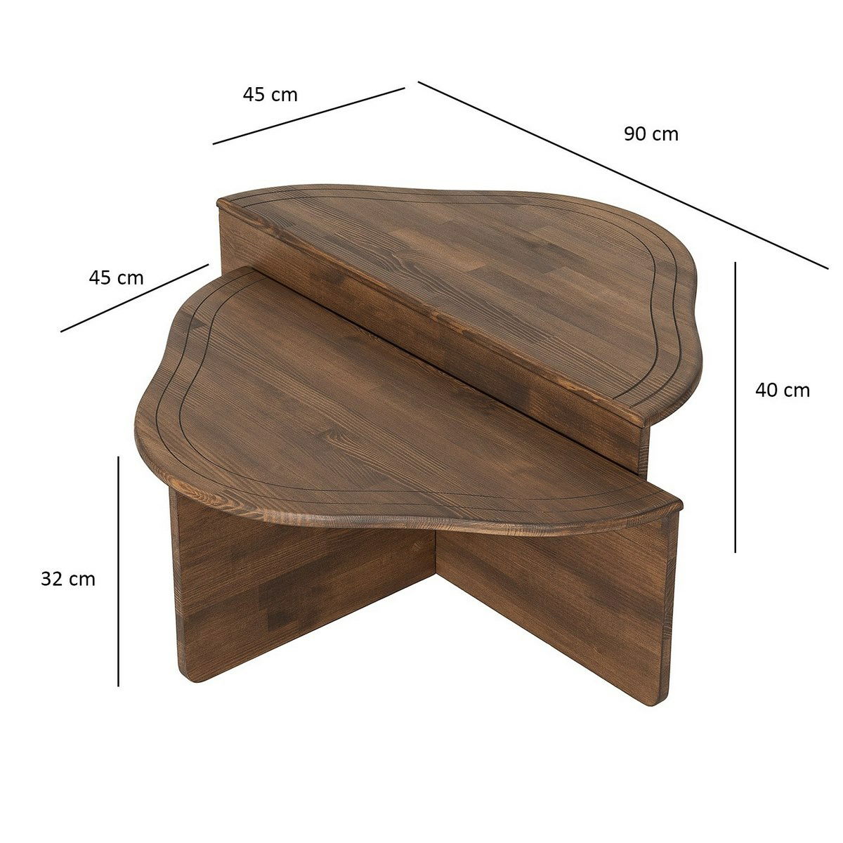 Konferenční stolek Altopiano Walnut – obrázok 7
