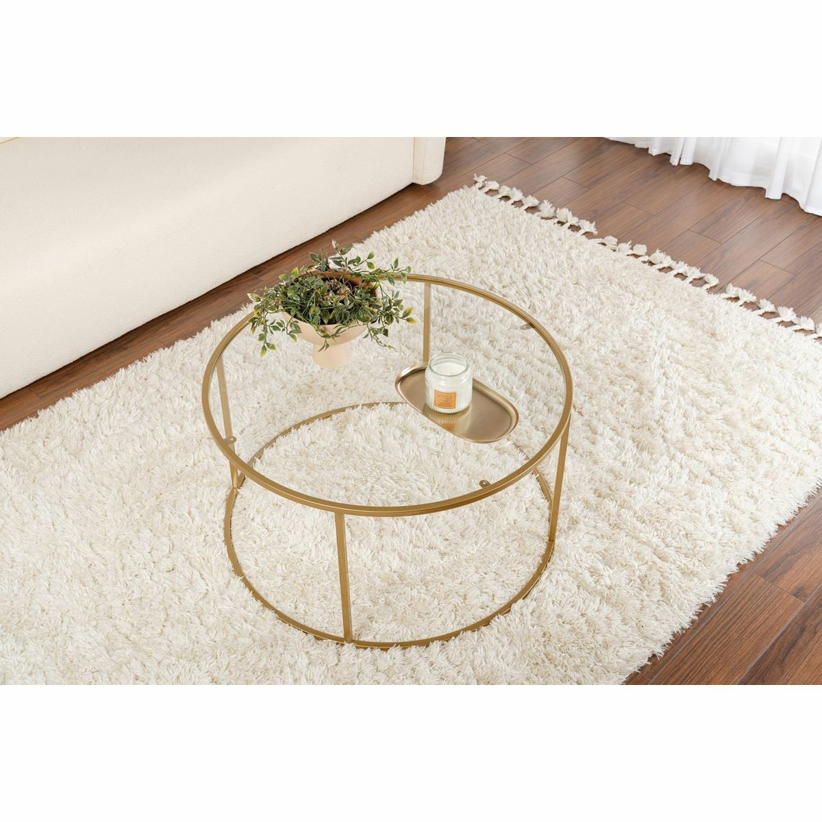 Konferenční stolek Aurum Gold, 80 cm – obrázok 4