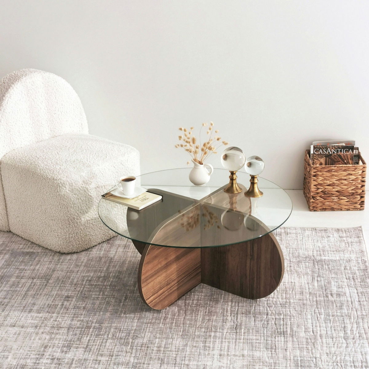 Konferenční stolek Bubble Walnut – obrázok 3
