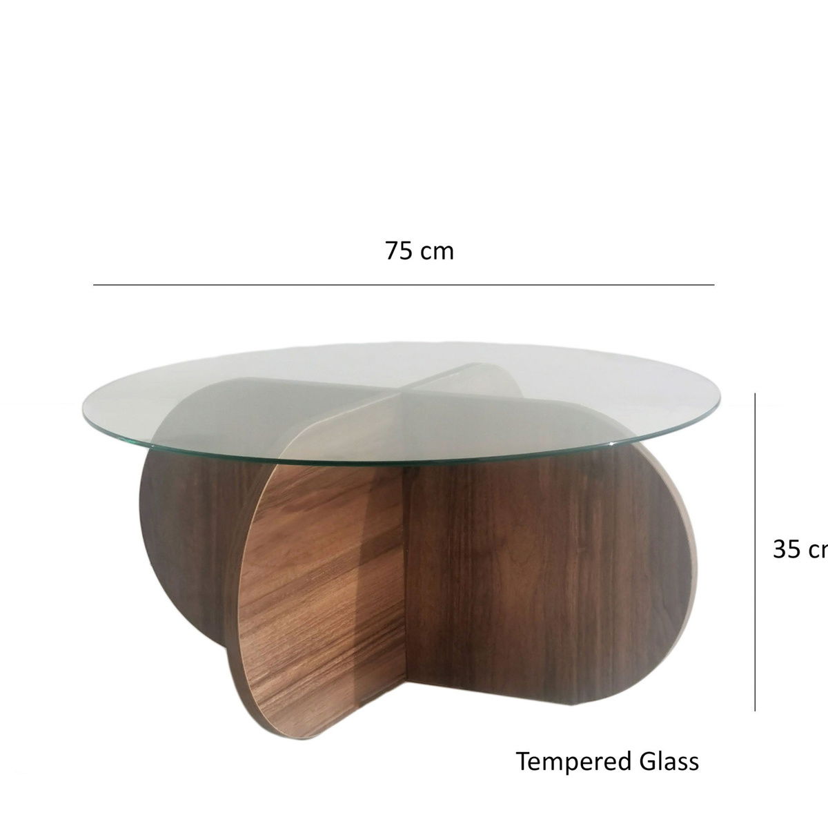 Konferenční stolek Bubble Walnut – obrázok 7