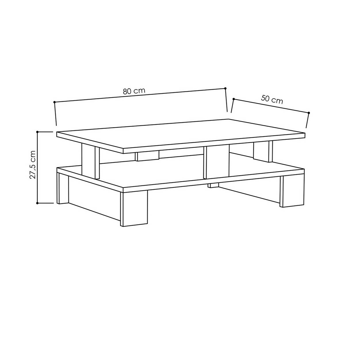 Konferenční stolek Mansu Oak – obrázok 3