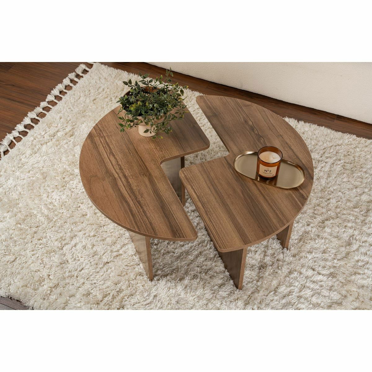Konferenční stolek Moira Walnut – obrázok 3