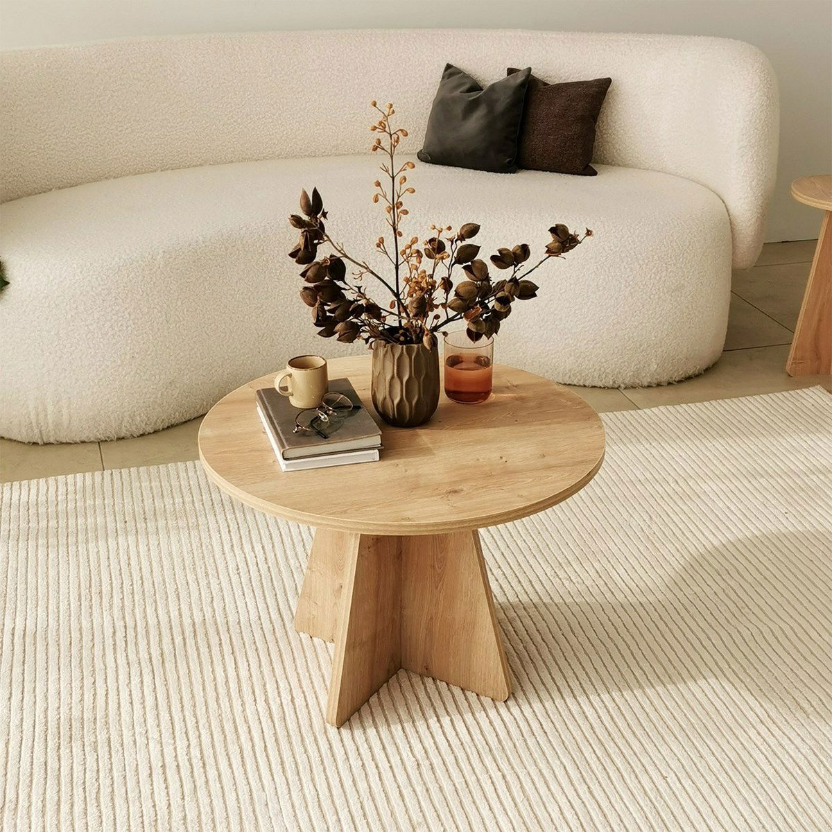 Konferenční stolek Mushroom Sapphire Oak – obrázok 5