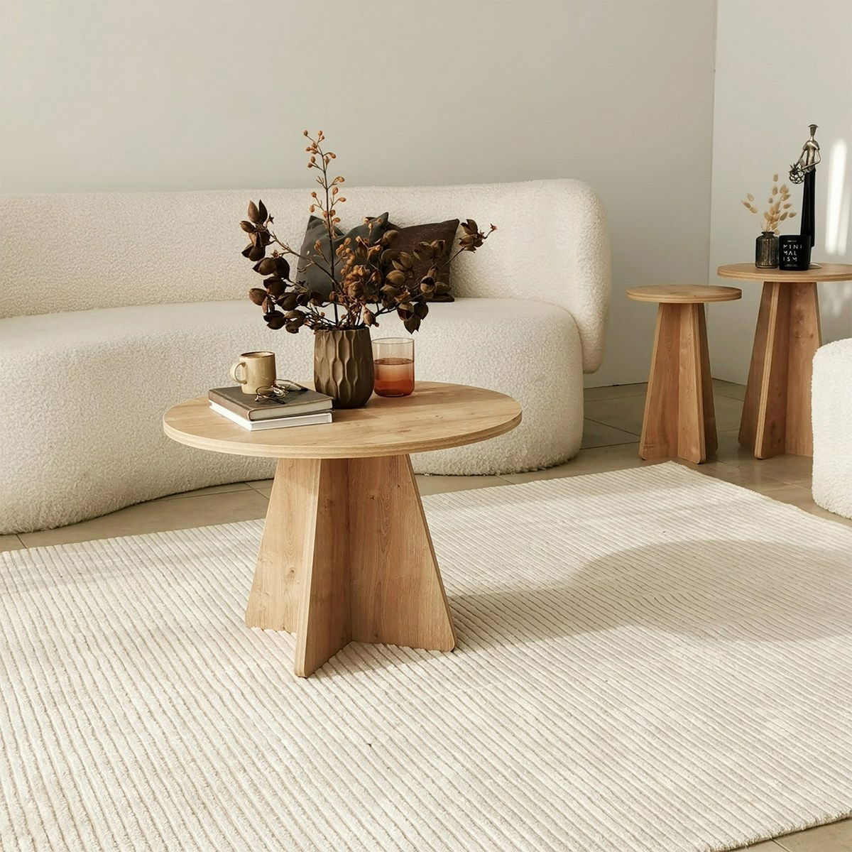 Konferenční stolek Mushroom Sapphire Oak – obrázok 7