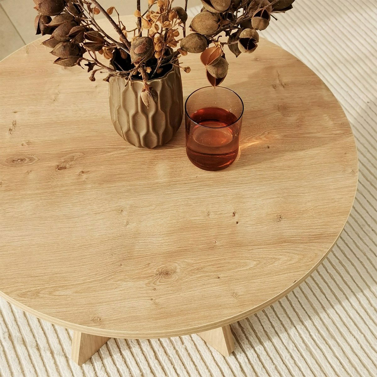 Konferenční stolek Mushroom Sapphire Oak – obrázok 4