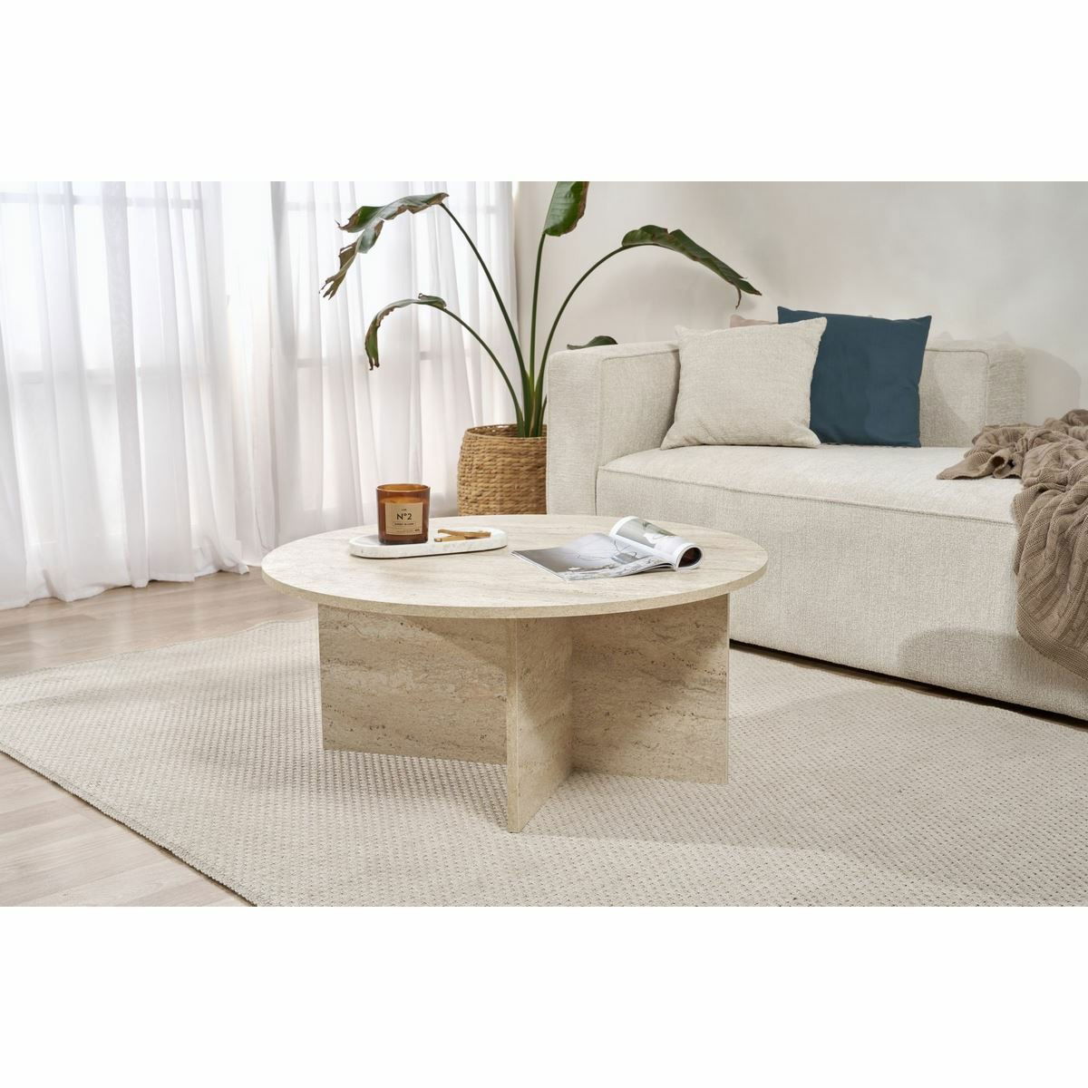 Konferenční stolek Soleil Travertine – obrázok 6