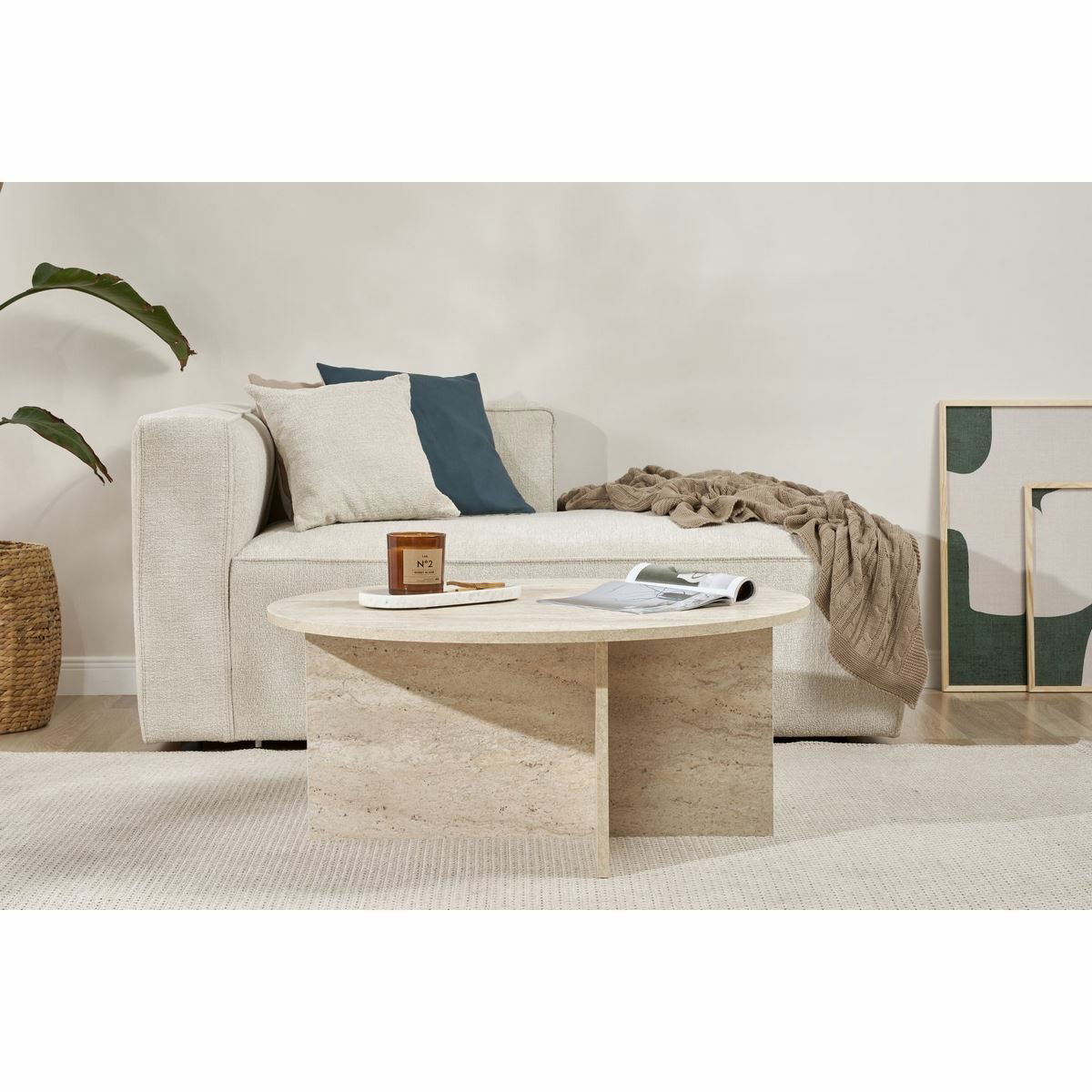 Konferenční stolek Soleil Travertine – obrázok 5