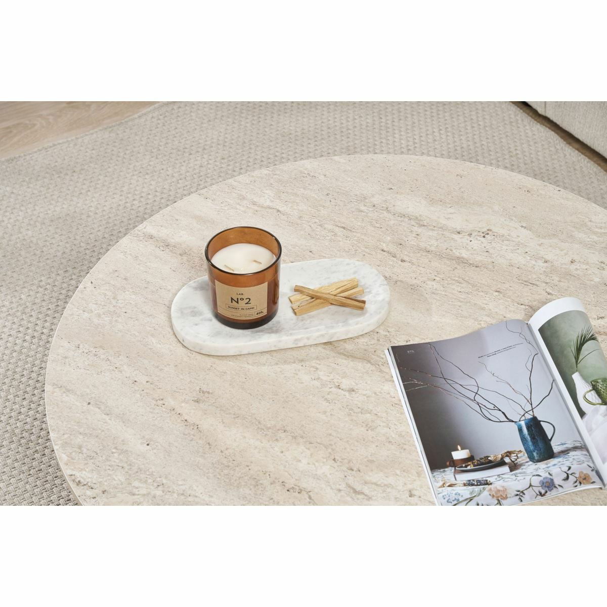 Konferenční stolek Soleil Travertine – obrázok 2