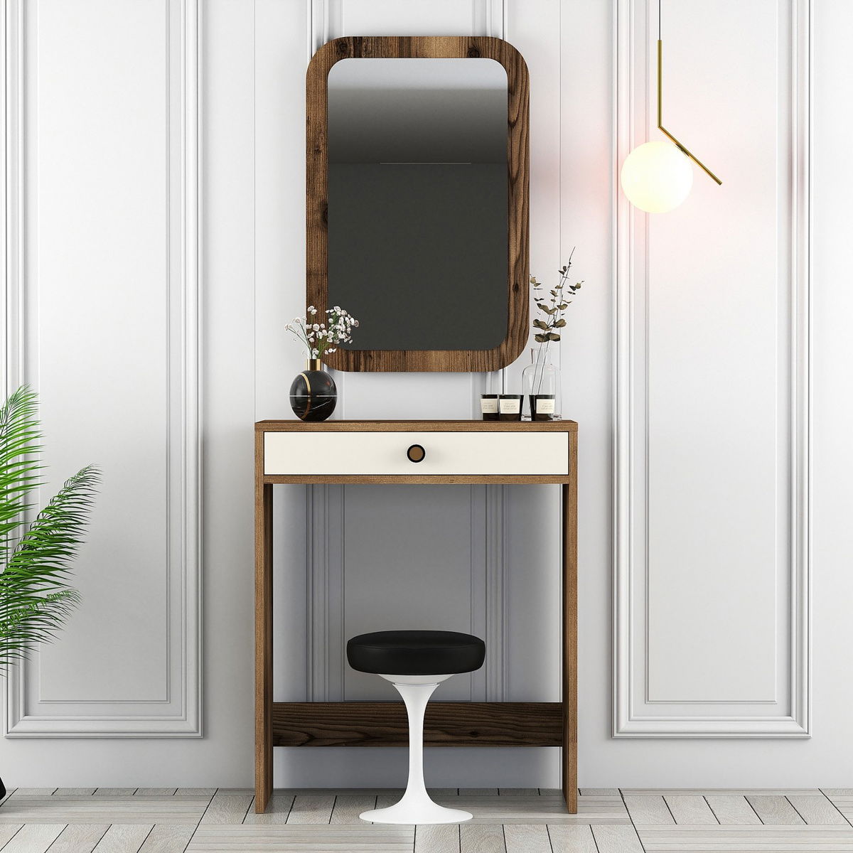 Kosmetický stůl Lizbon Mirror Cream – obrázok 2