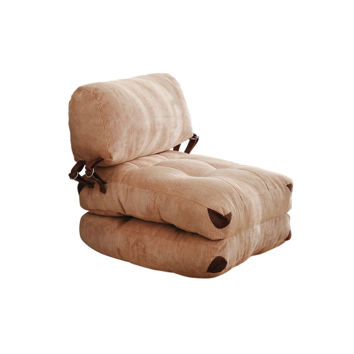 Křeslo Fold Kadife Camel