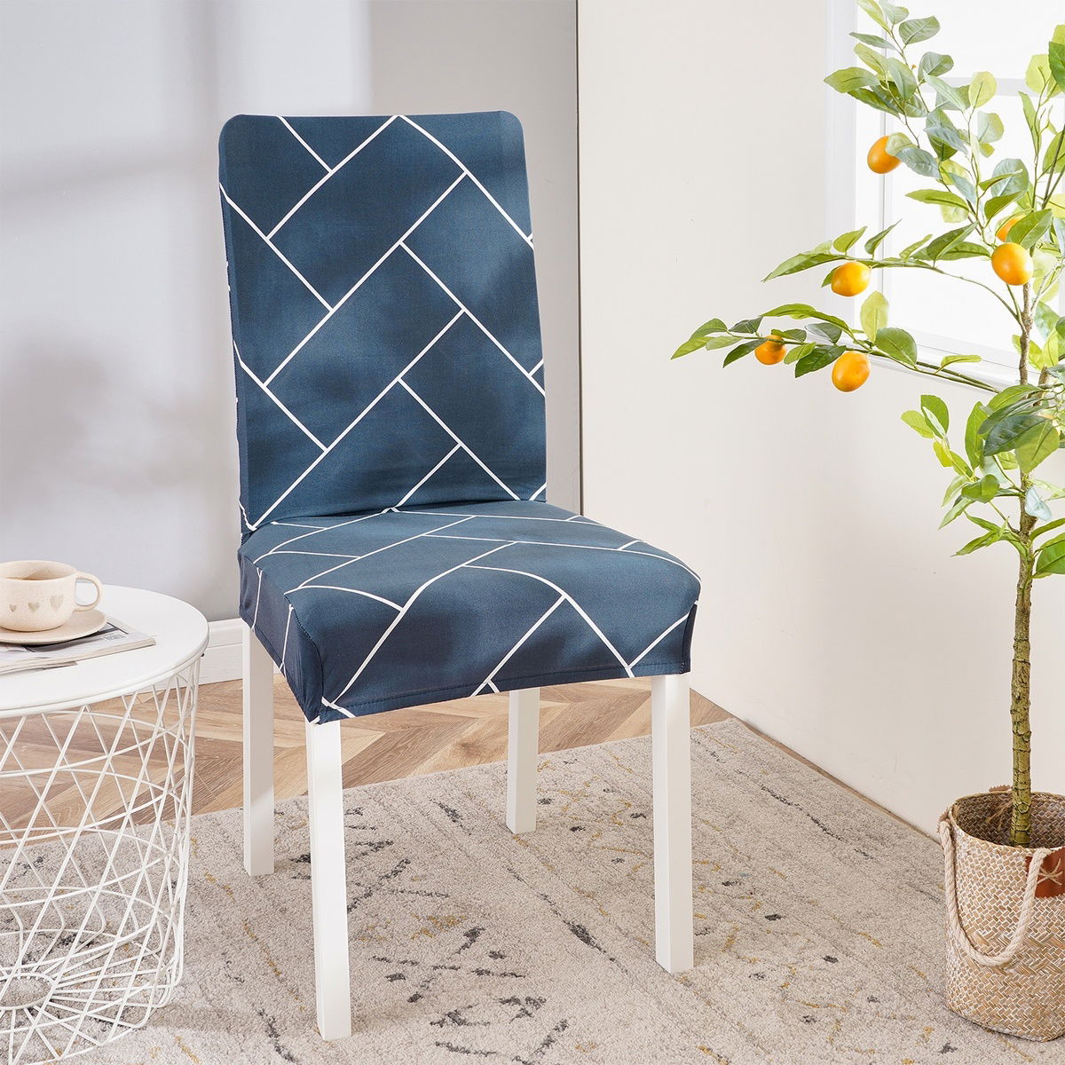 Napínací potah na židli Elegant, 45 - 50 cm, sada 2 ks – obrázok 2