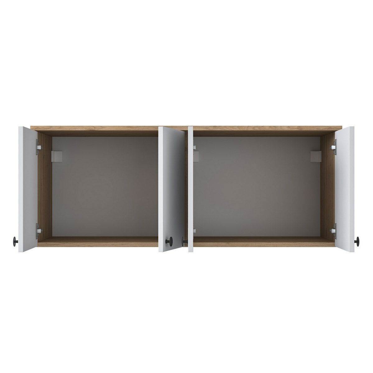 Nástěnná skříňka Bany Walnut and White – obrázok 4