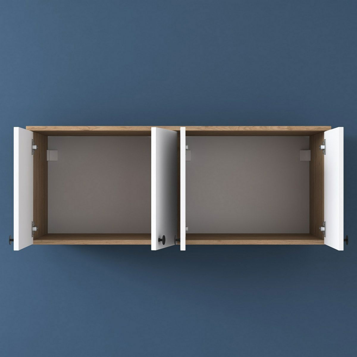 Nástěnná skříňka Bany Walnut and White – obrázok 6