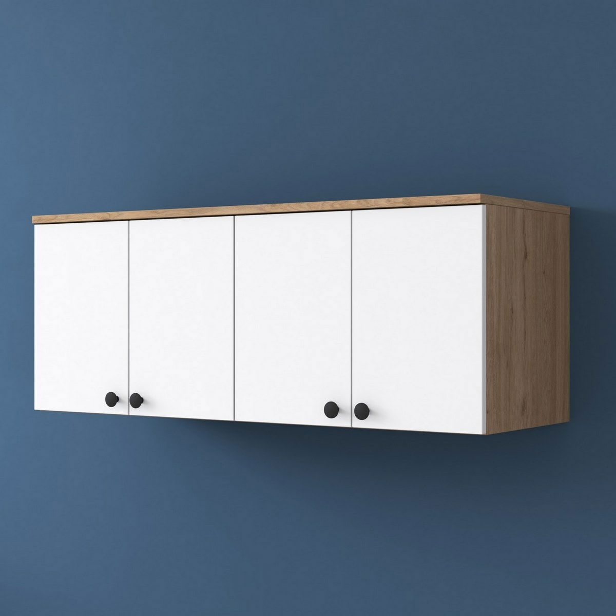 Nástěnná skříňka Bany Walnut and White – obrázok 7