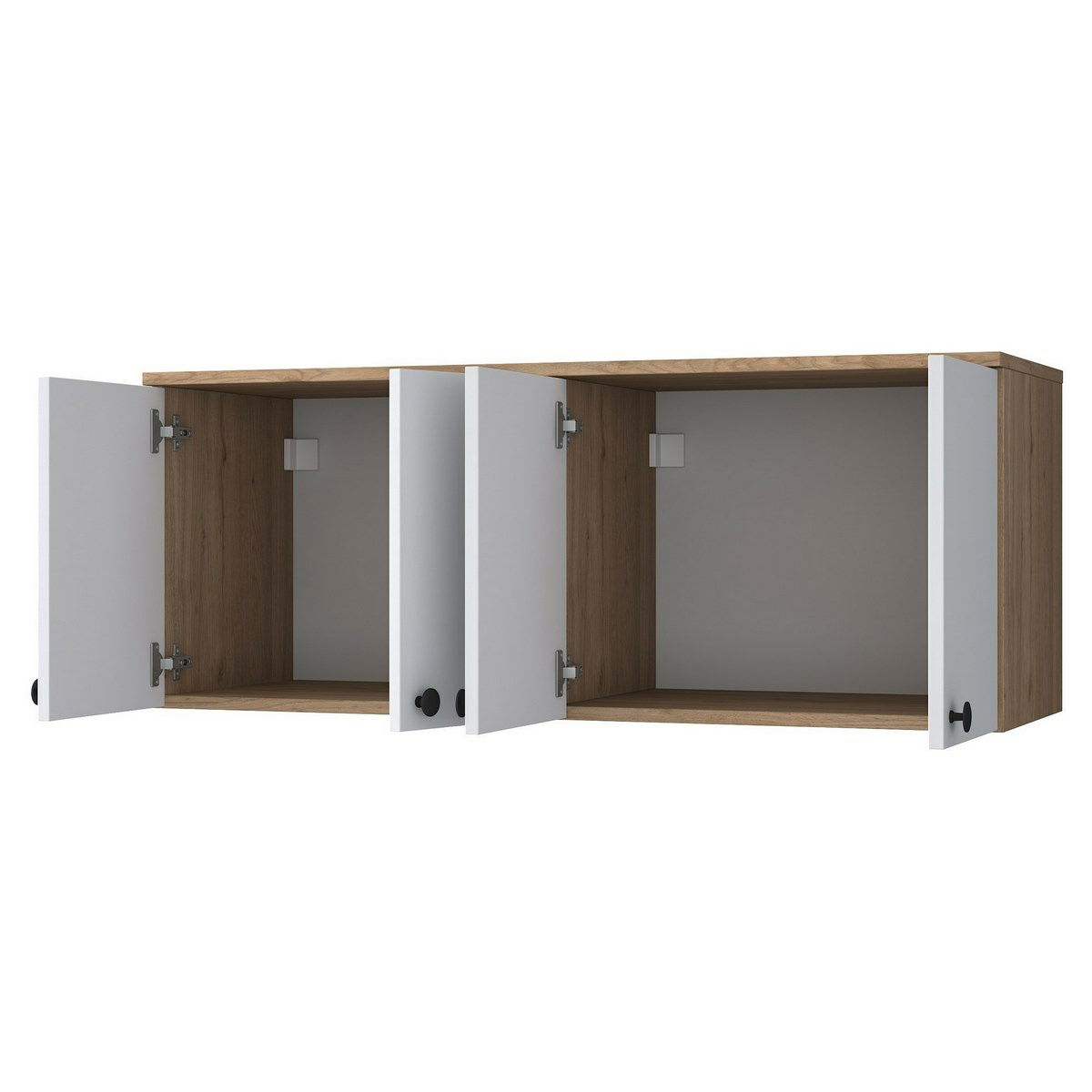 Nástěnná skříňka Bany Walnut and White – obrázok 3