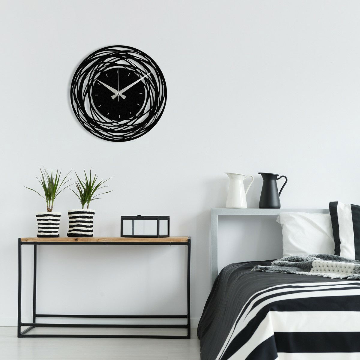 Nástěnné hodiny Black Nest S022, 48 x 48 cm – obrázok 2