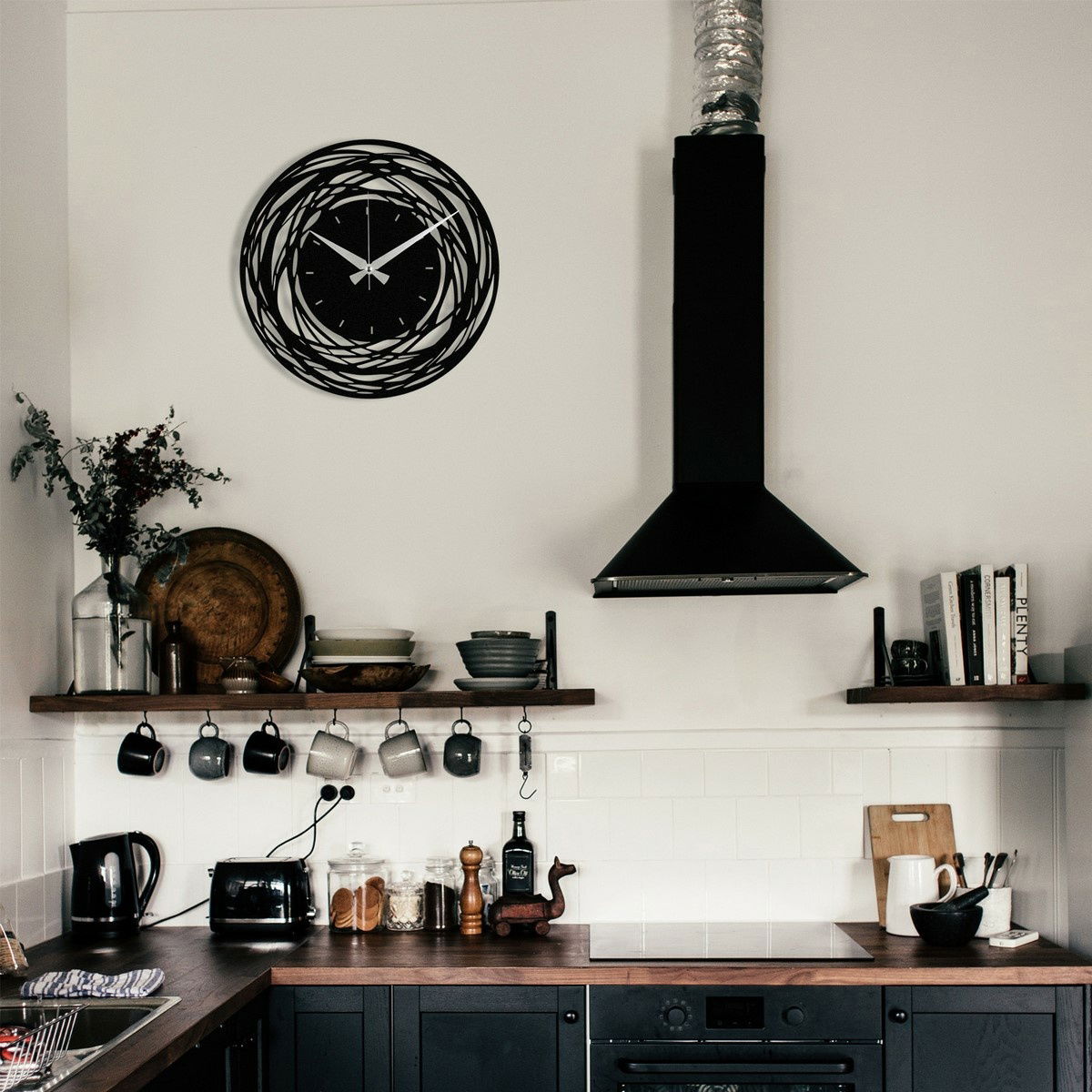 Nástěnné hodiny Black Nest S022, 48 x 48 cm – obrázok 4