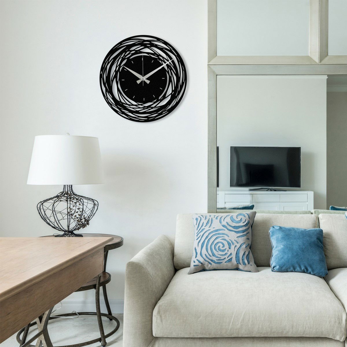 Nástěnné hodiny Black Nest S022, 48 x 48 cm – obrázok 3