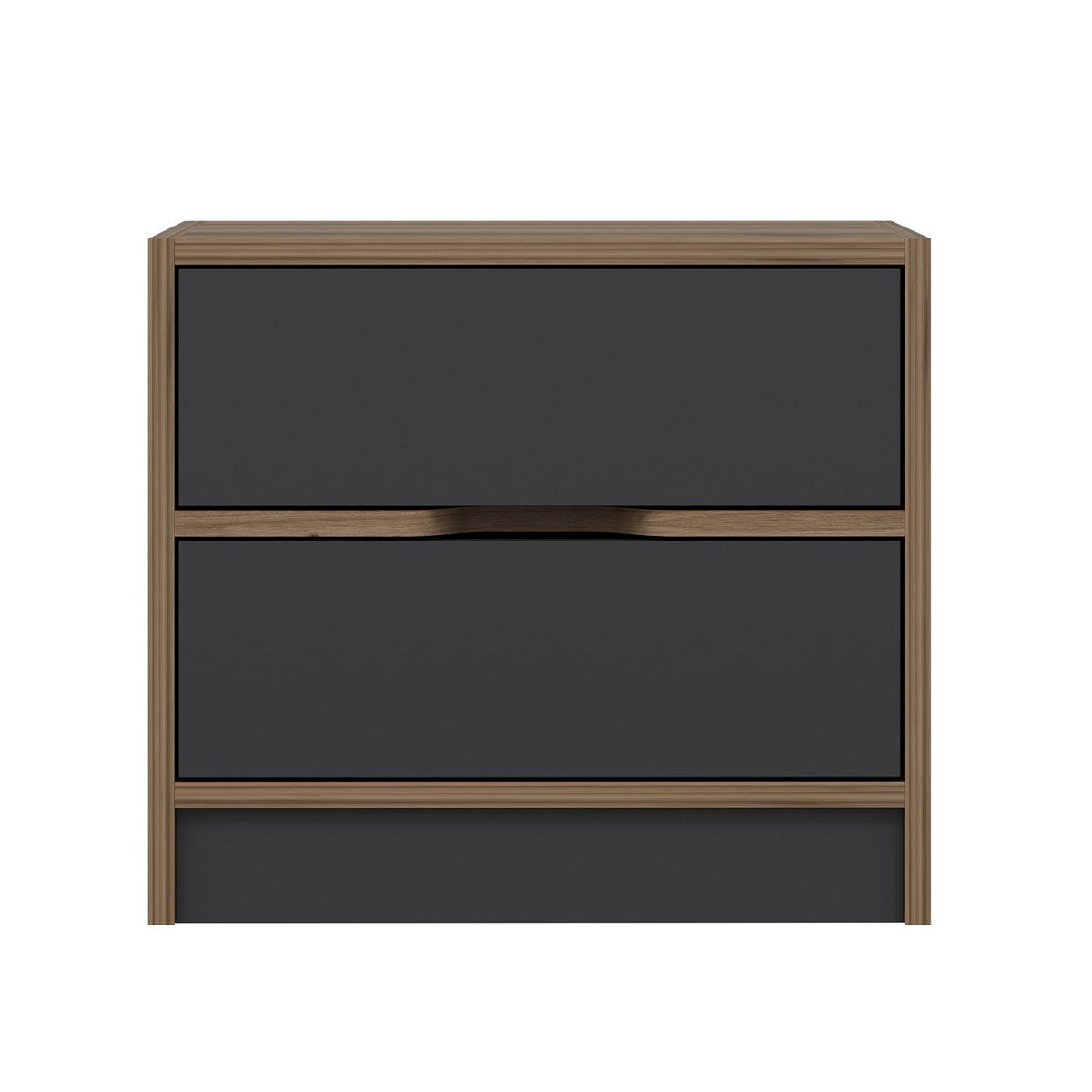 Noční stolek Elina Walnut Anthracite – obrázok 2