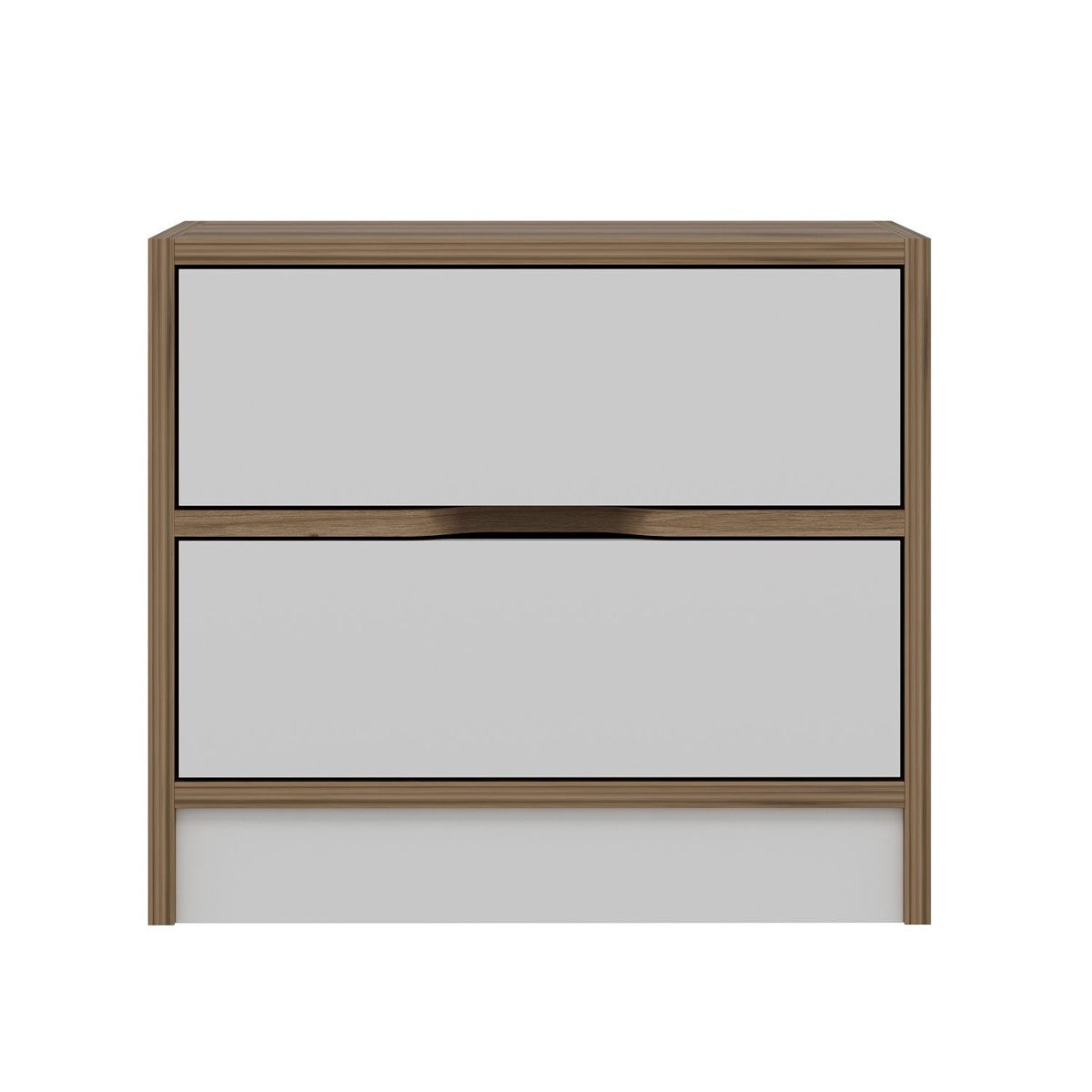 Noční stolek Elina Walnut White – obrázok 2
