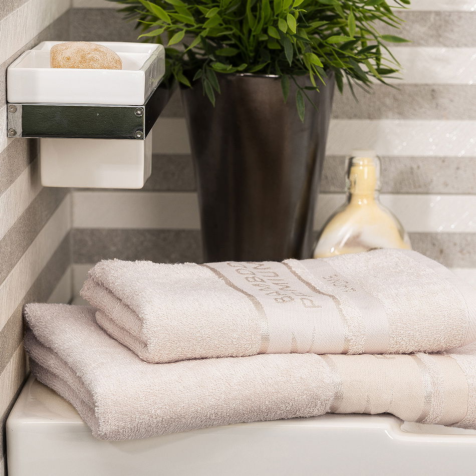 Osuška Bamboo Premium béžová, 70 x 140 cm – obrázok 4